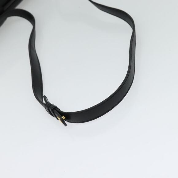 CELINE Shoulder Bag Leather Black Gold - Picture 7 of 12